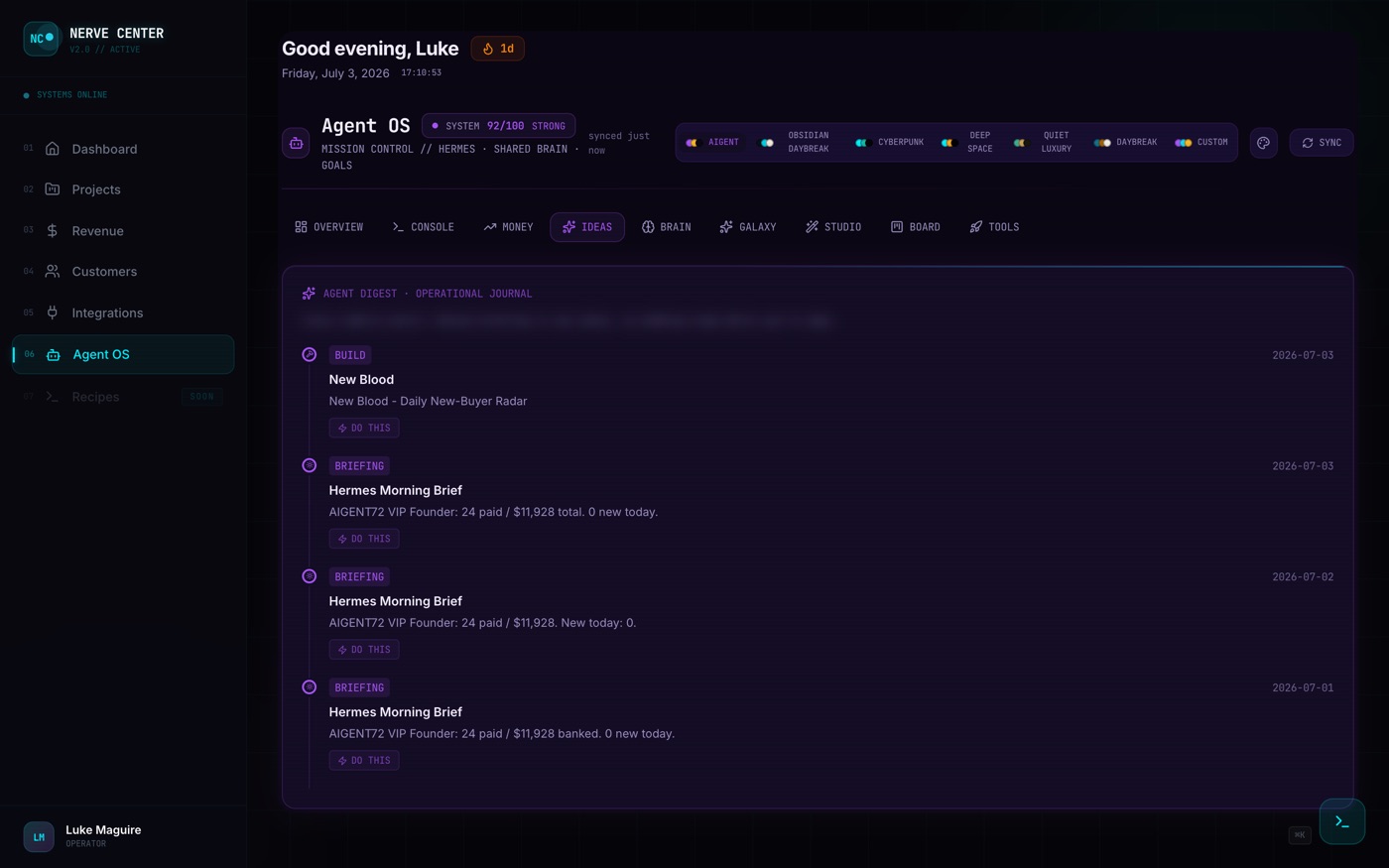 Agent OS Ideas tab